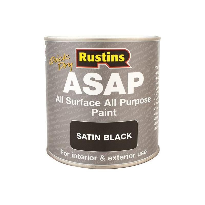 Rustins ASAP Paint Black 1 Litre