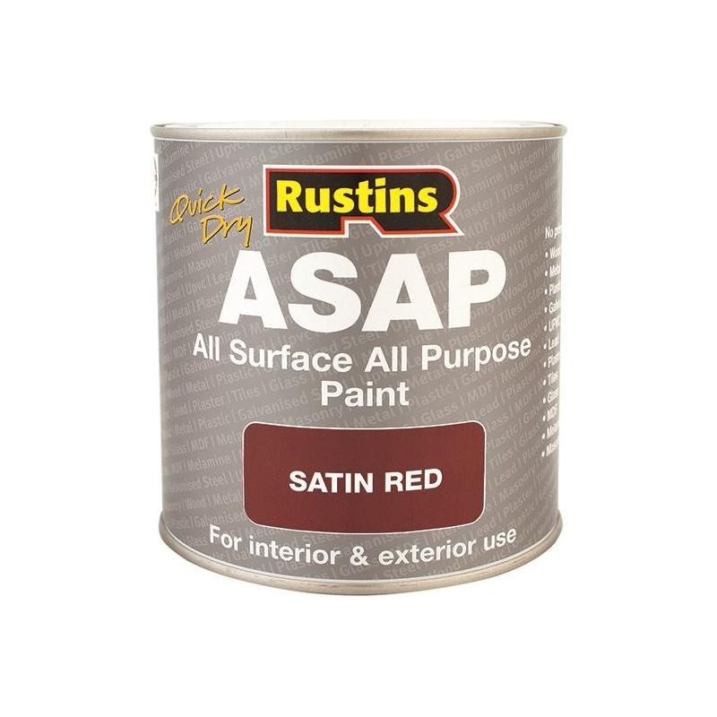Rustins ASAP Paint Red 250ml