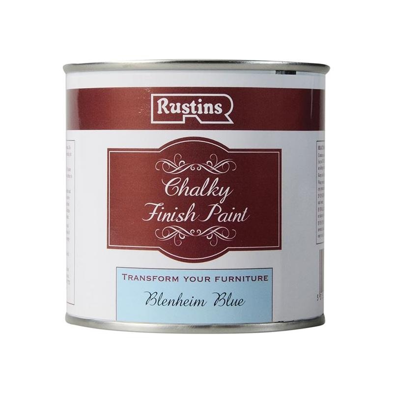Rustins Chalky Finish Paint Blenheim Blue 250ml