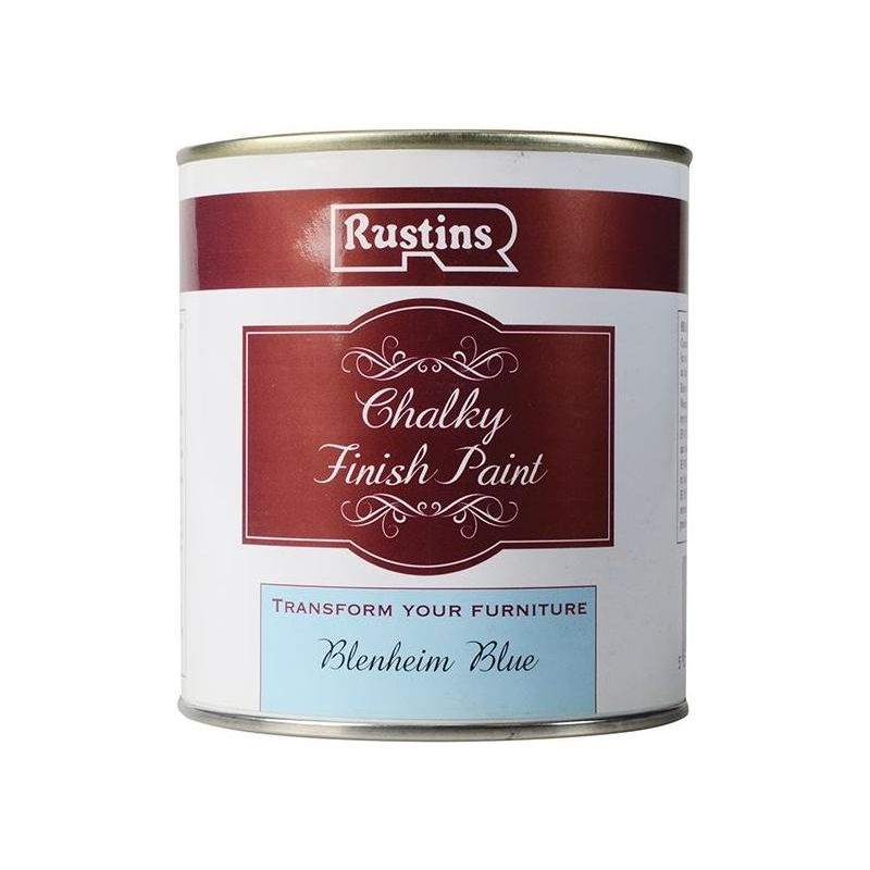 Rustins Chalky Finish Paint Blenheim Blue 500ml