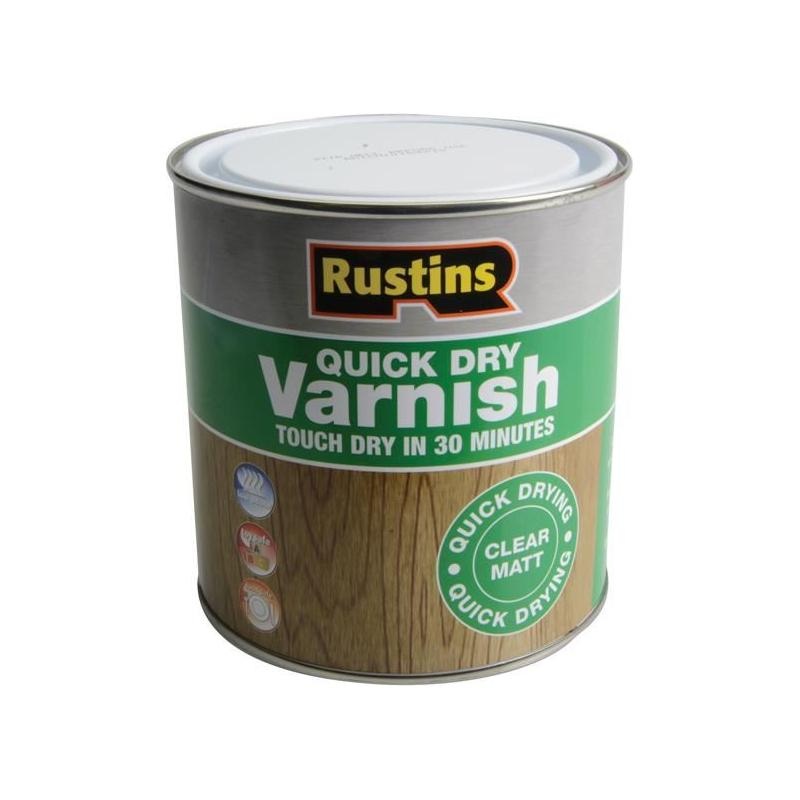 Rustins Quick Dry Varnish Matt Clear 1 litre