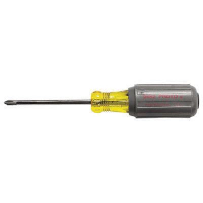 #2 Cushion Grip Round Shank Phillips Tip Screwdriver