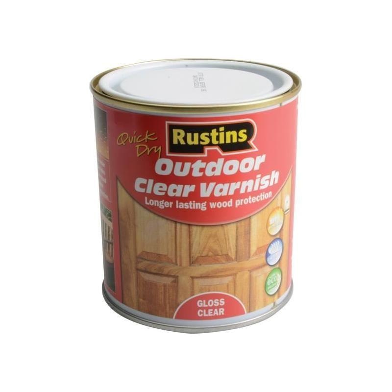 Rustins Exterior Varnish Clear Gloss 500ml