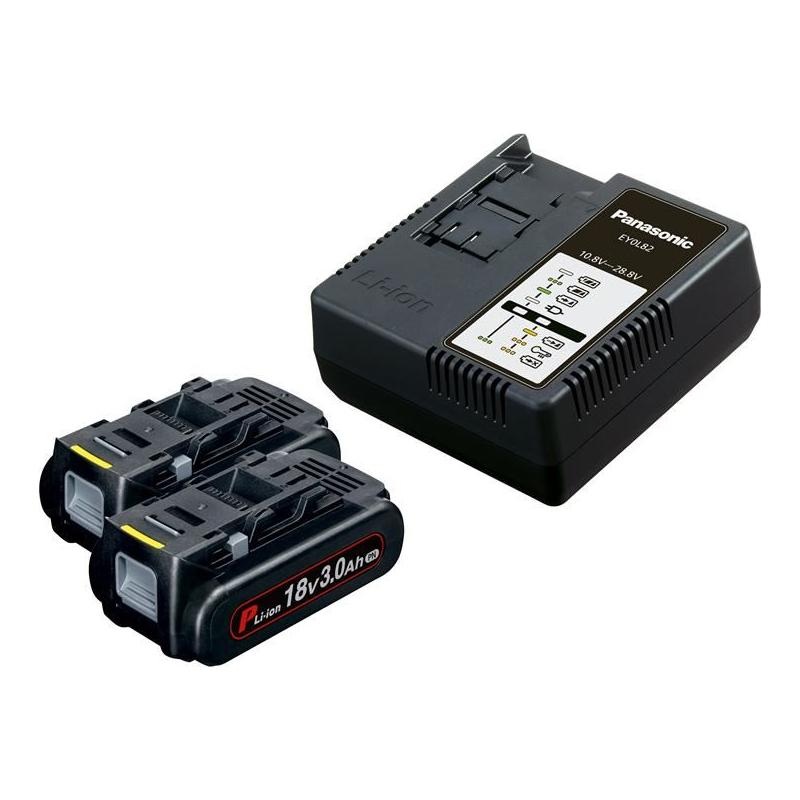 Panasonic EYC954B32 Battery & Charger Kit 18V 2 x 3.0Ah Li-ion