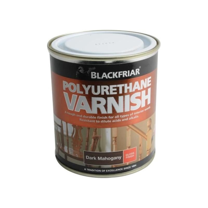 Blackfriar Polyurethane Varnish P65 Dark Mahogany Gloss 500ml