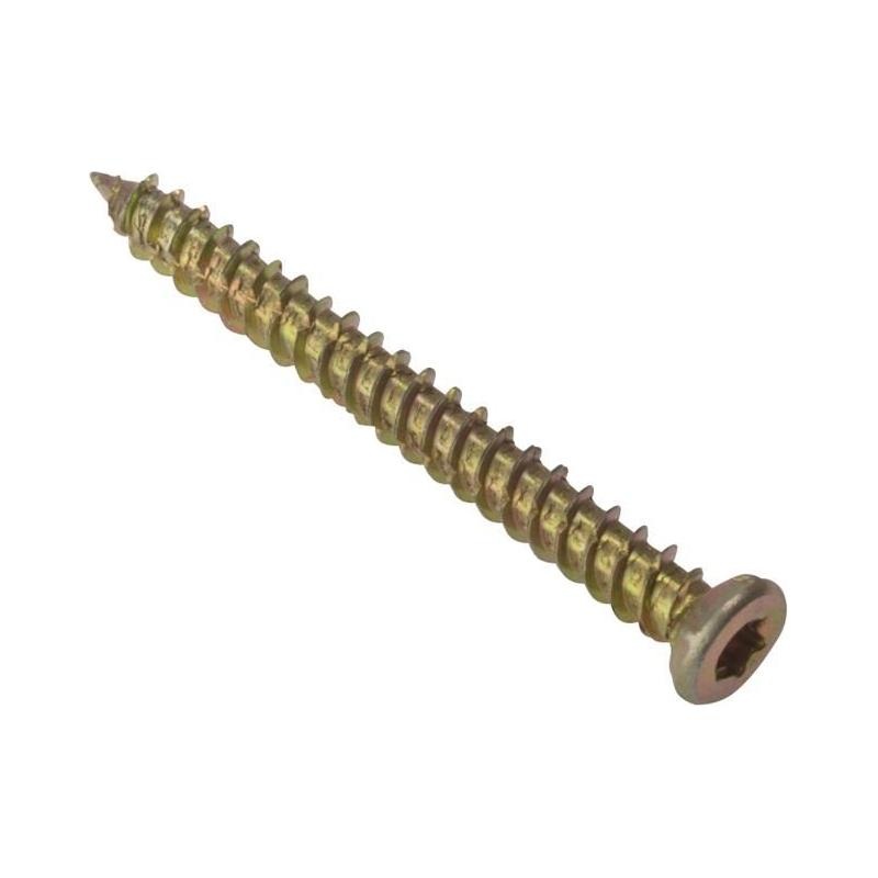 Forgefix Concrete Frame Screw ZYP 7.5 x 92mm Box 100