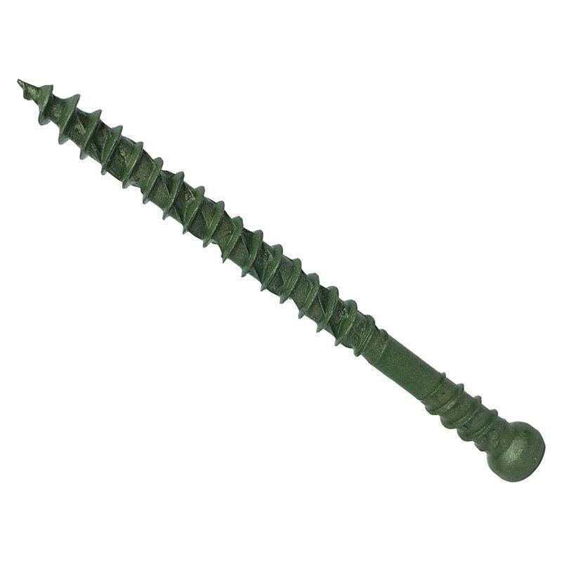 Forgefix ForgeFast TORX Compatible Decking Screws Reduced Head Green 4.5x50 T15 Tub 600