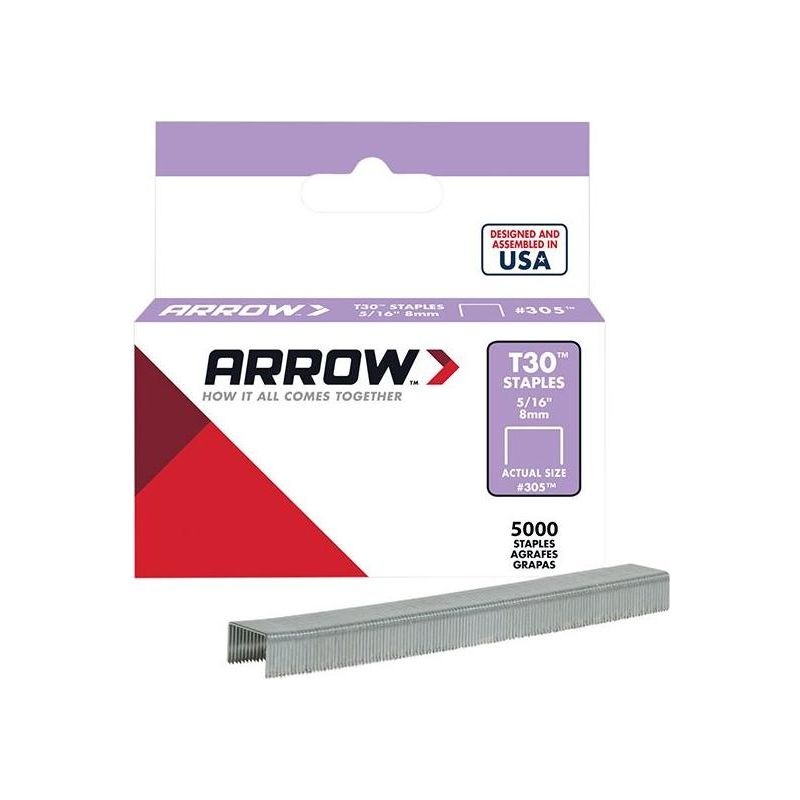 Arrow T30 Staples 305IP 8mm (5/16in) (Box 5000)