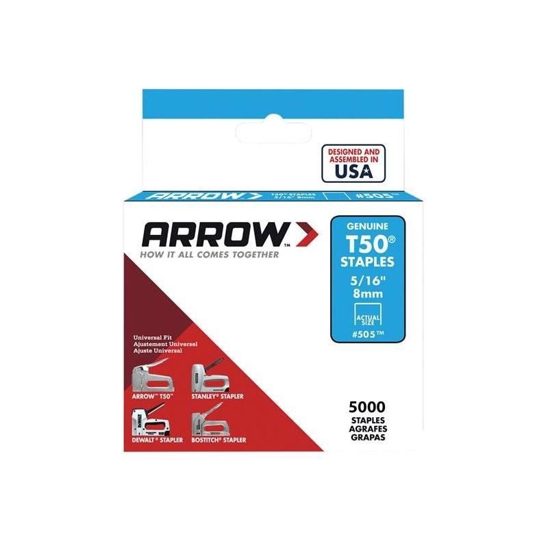 Arrow T50 Staples 8mm (5/16in) (Bulk Pack 5000)