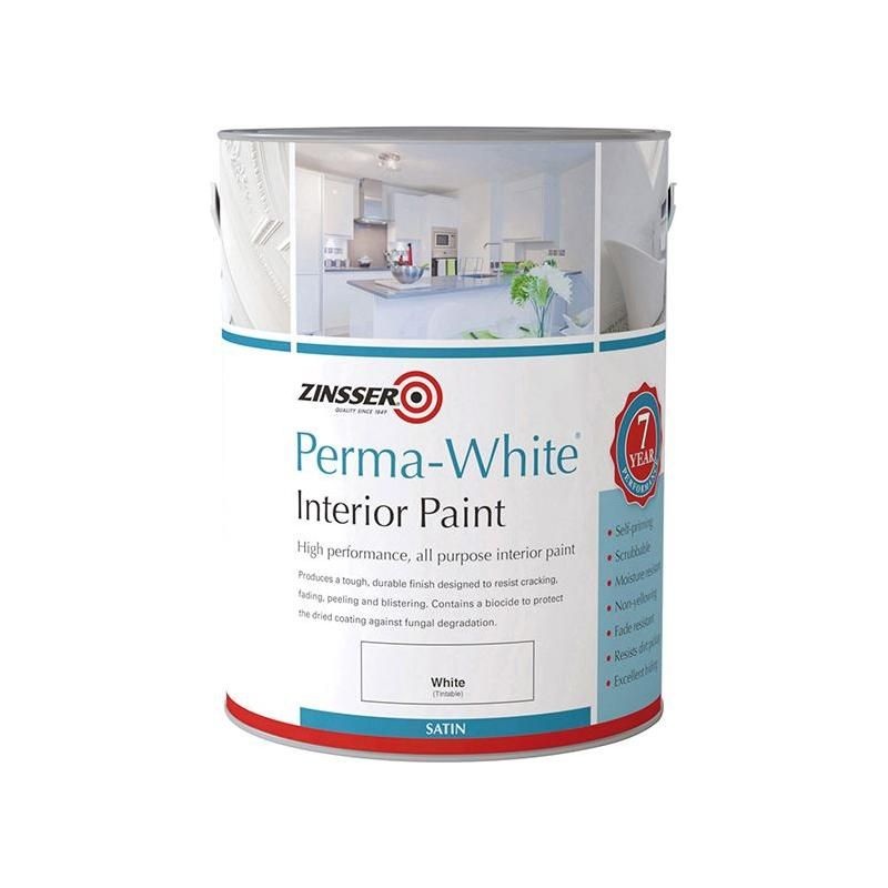 Zinsser Perma-White Interior Paint Satin 2.5 litre