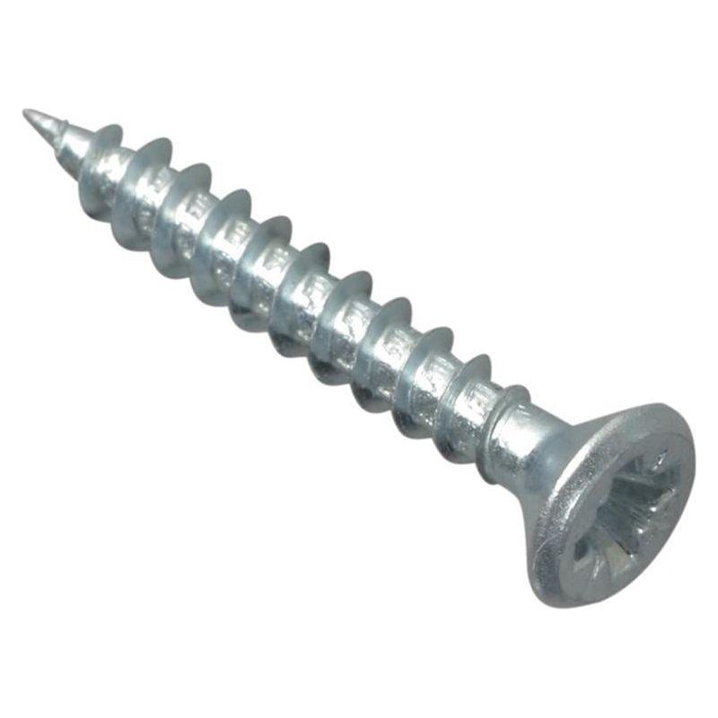 Forgefix Multi-Purpose Pozi Compatible Screw CSK ST ZP 3.5 x 30mm Box 200
