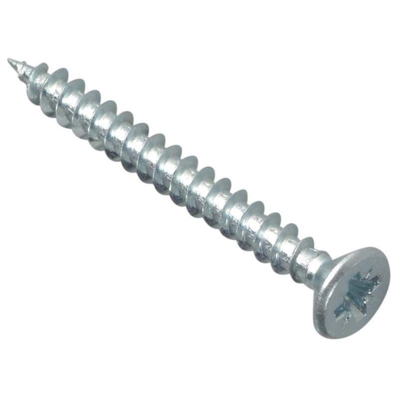 Forgefix Multi-Purpose Pozi Compatible Screw CSK ST ZP 4 x 40mm Box 200