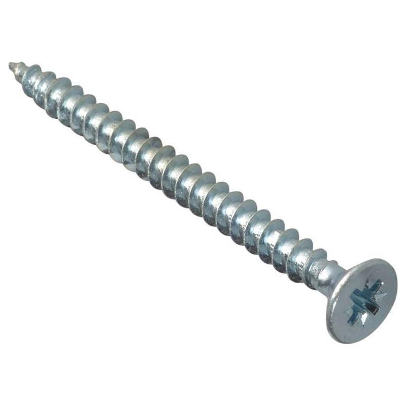 Forgefix Multi-Purpose Pozi Compatible Screw CSK ST ZP 5 x 60mm Box 100