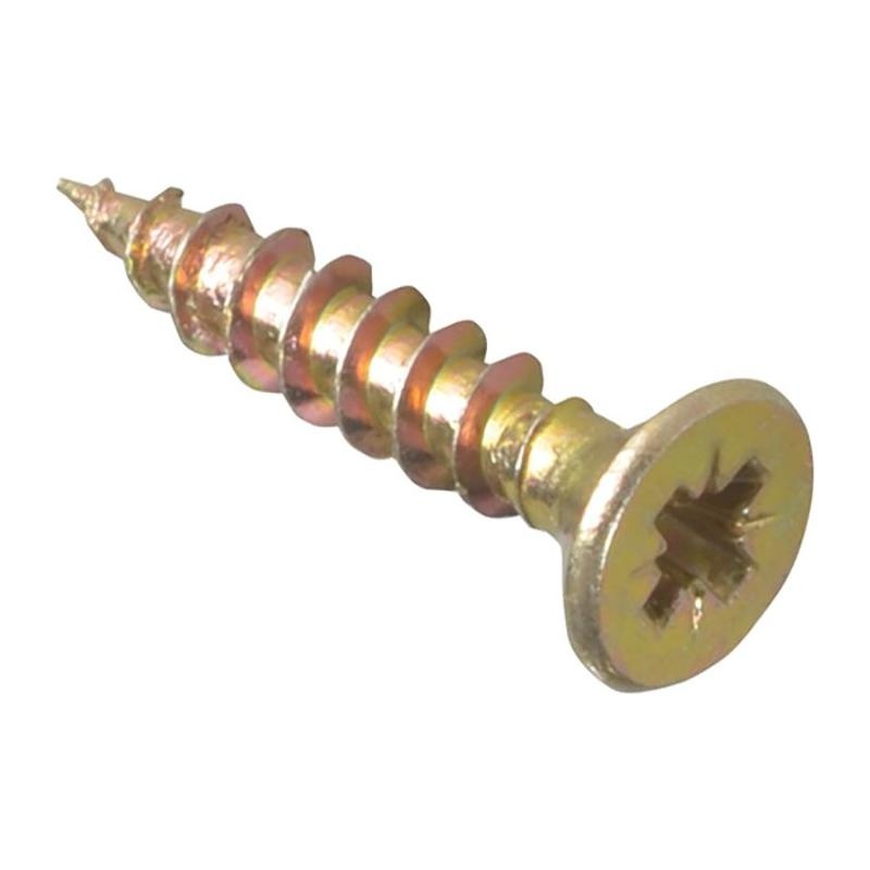 Forgefix Multi-Purpose Pozi Compatible Screw CSK ST ZYP 3.0 x 17mm Box 200