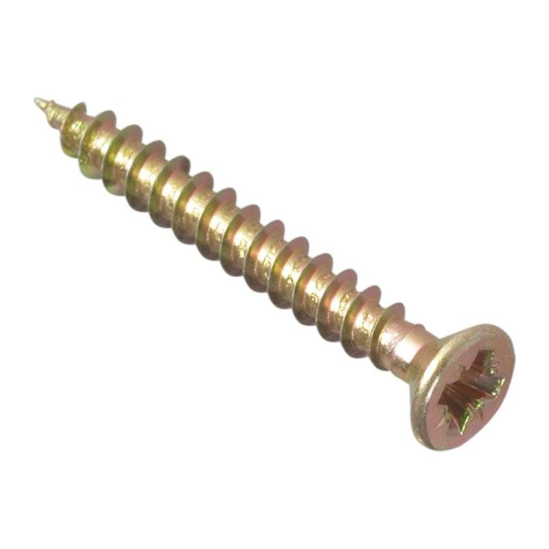 Forgefix Multi-Purpose Pozi Compatible Screw CSK ST ZYP 3.5 x 30mm Box 200