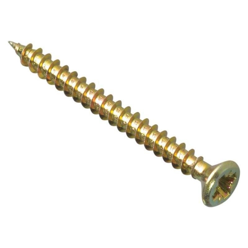Forgefix Multi-Purpose Pozi Compatible Screw CSK ST ZYP 3.5 x 50mm Box 200