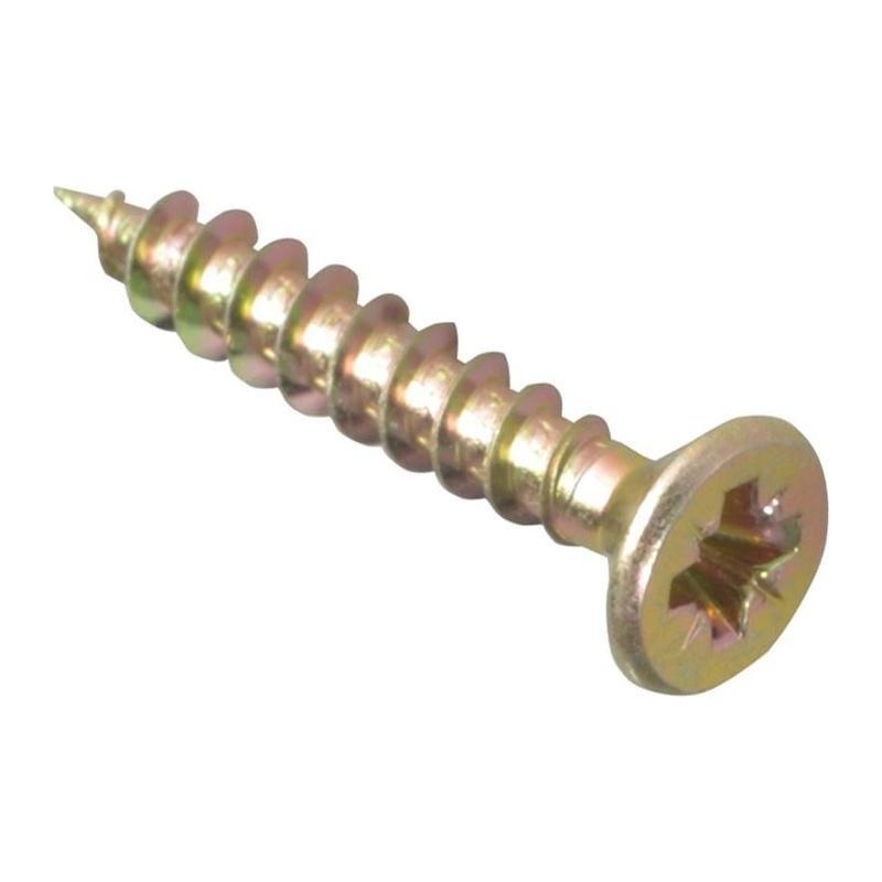 Forgefix Multi-Purpose Pozi Compatible Screw CSK ST ZYP 4.0 x 25mm Box 200