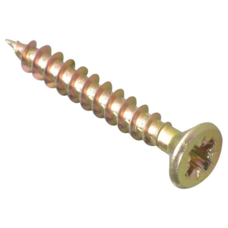 Forgefix Multi-Purpose Pozi Compatible Screw CSK ST ZYP 4.0 x 30mm Box 200