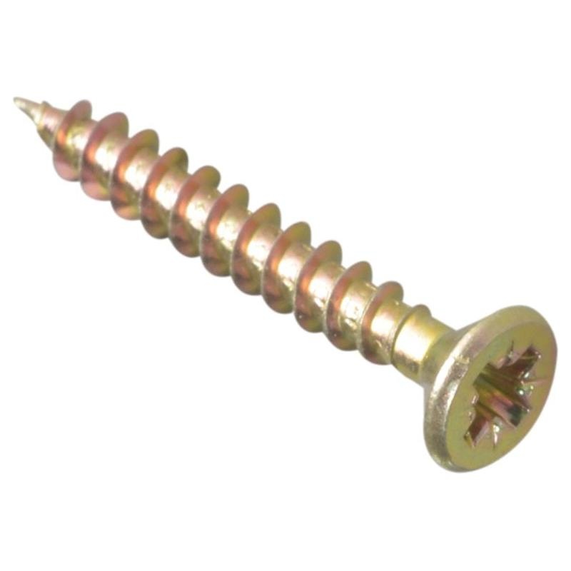 Forgefix Multi-Purpose Pozi Compatible Screw CSK ST ZYP 4.0 x 35mm Box 200