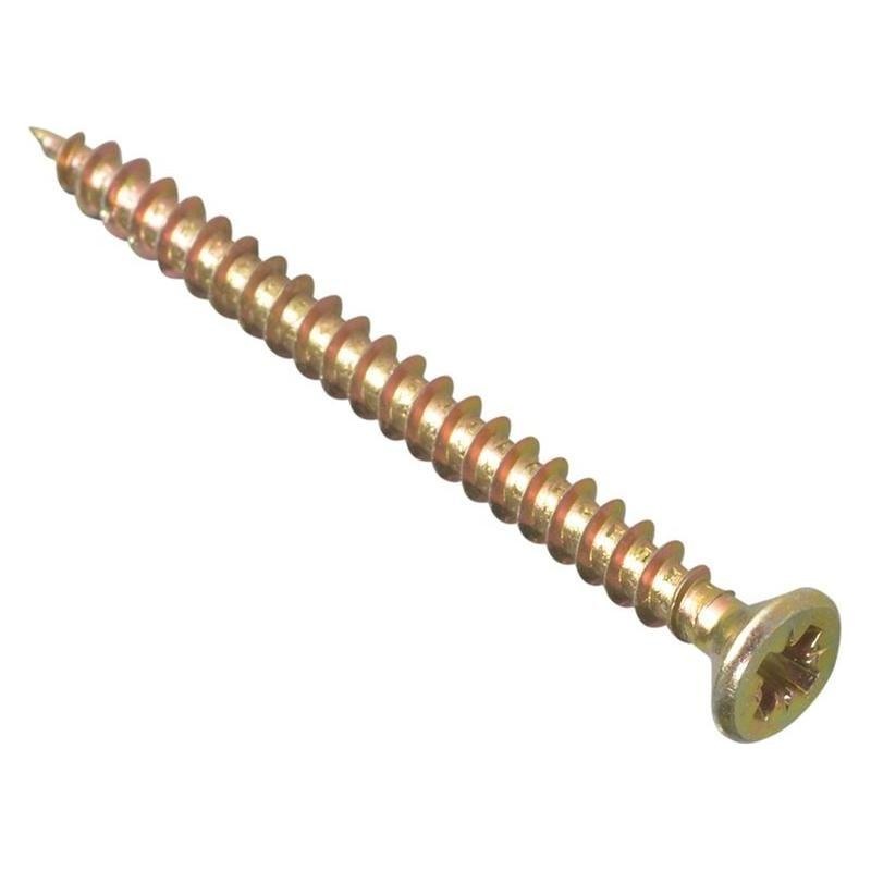 Forgefix Multi-Purpose Pozi Compatible Screw CSK ST ZYP 4.0 x 50mm Box 200