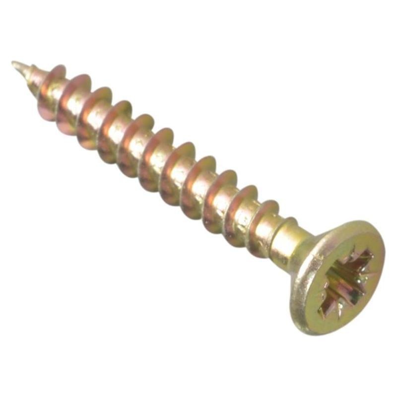 Forgefix Multi-Purpose Pozi Compatible Screw CSK ST ZYP 4.5 x 30mm Box 200
