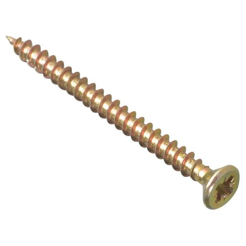 Forgefix Multi-Purpose Pozi Compatible Screw CSK ST ZYP 4.5 x 50mm Box 200