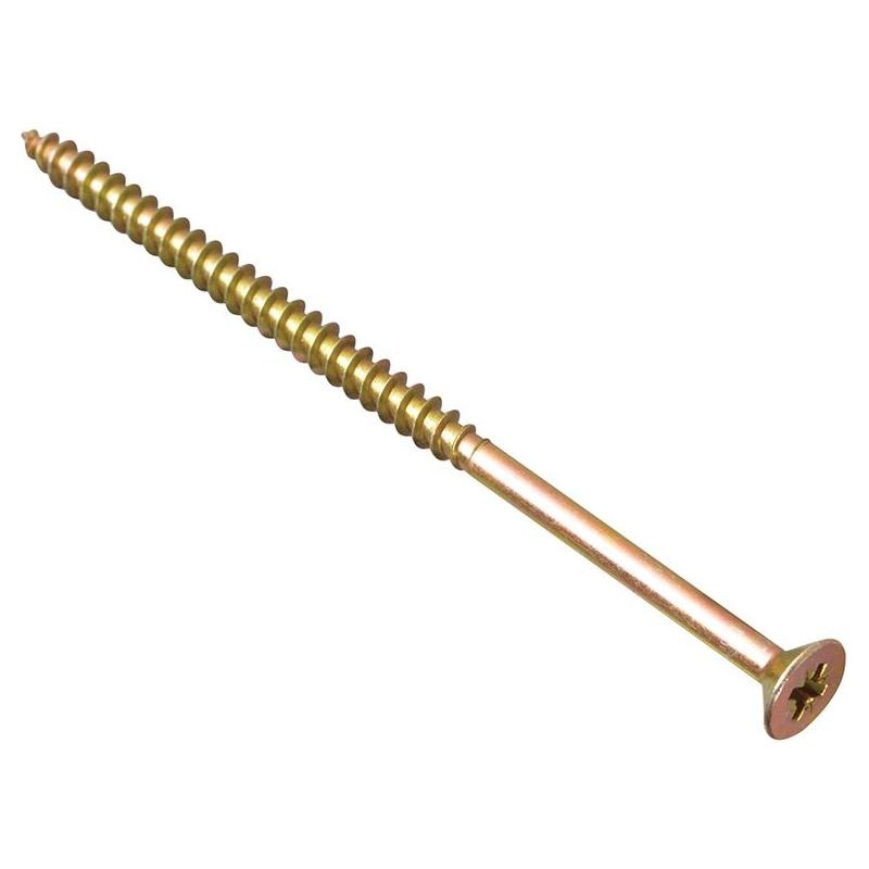 Forgefix Multi-Purpose Pozi Compatible Screw CSK ST ZYP 5.0 x 100mm Box 100