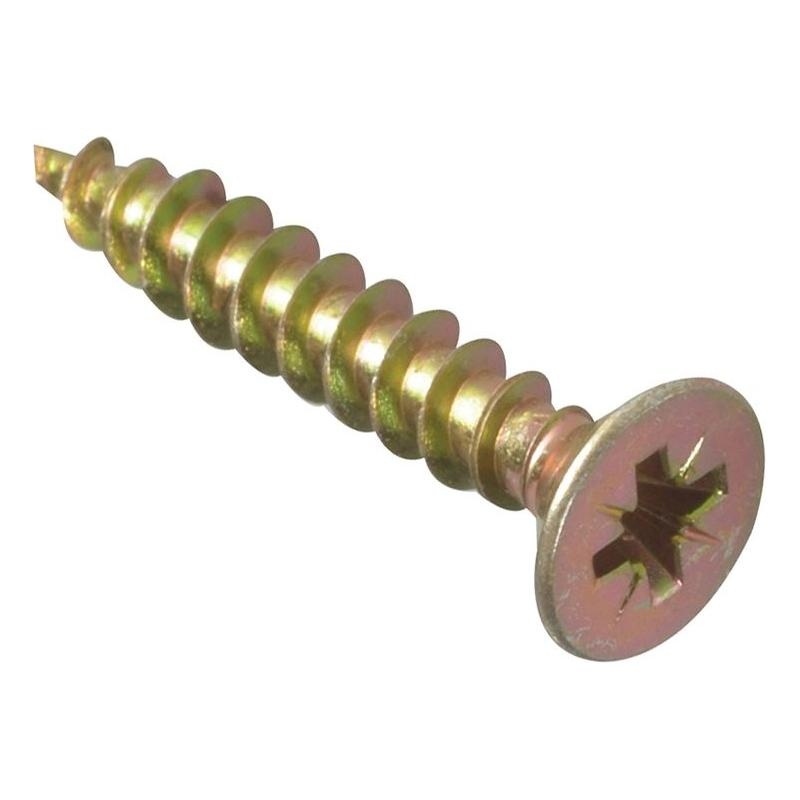 Forgefix Multi-Purpose Pozi Compatible Screw CSK ST ZYP 5.0 x 25mm Box 200