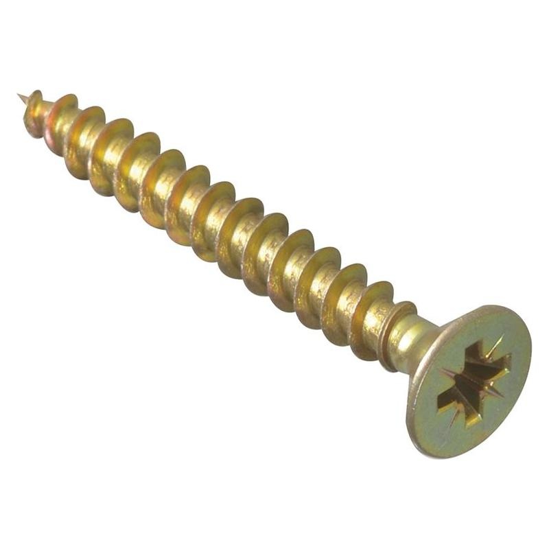 Forgefix Multi-Purpose Pozi Compatible Screw CSK ST ZYP 5.0 x 45mm Box 200