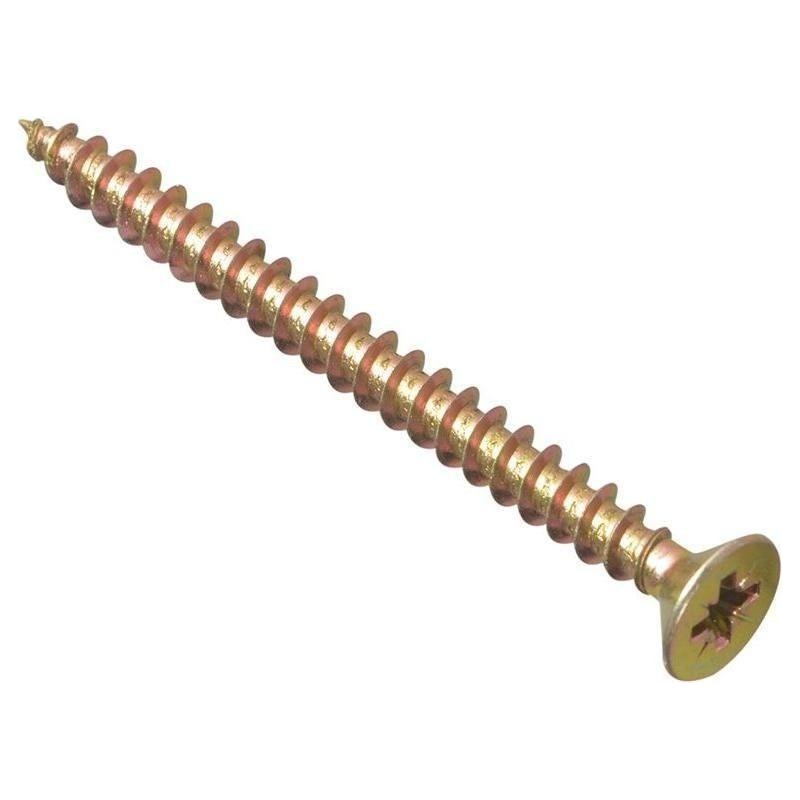 Forgefix Multi-Purpose Pozi Compatible Screw CSK ST ZYP 5.0 x 60mm Box 100