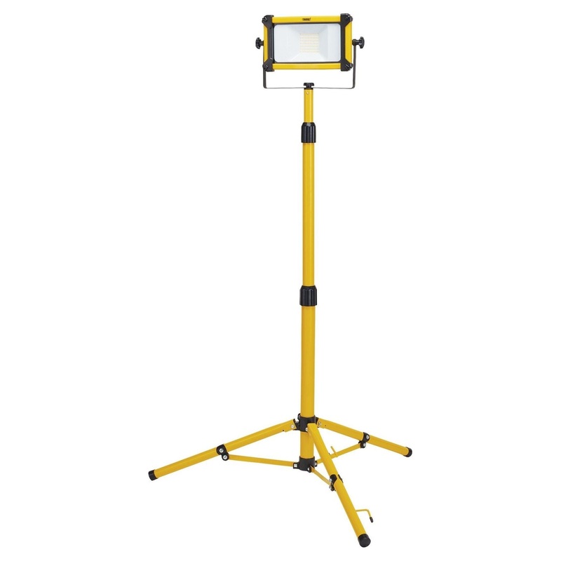 Draper 230V SMD LED Tripod Site Light, 20W, 2200 Lumens