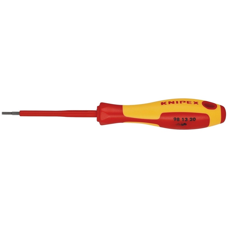 Draper Knipex 98 13 20 VDE Insulated Hexagon Screwdriver, 2.0 x 75mm