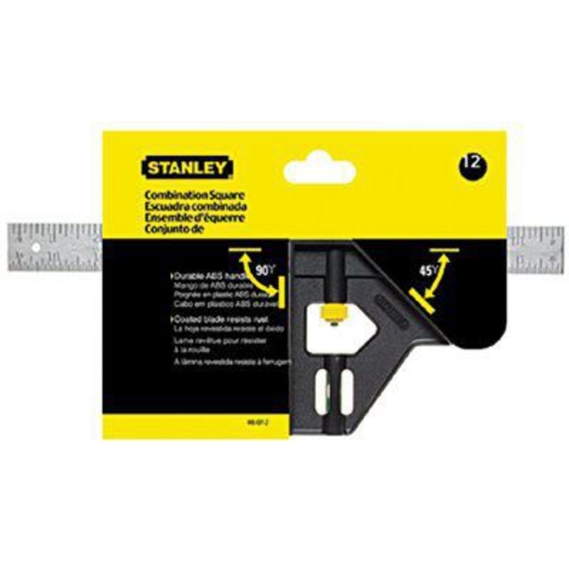 12 Plastic Handle Combination Square