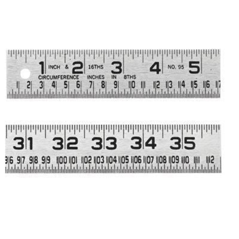 1 1/4 x 4' Tinner's Steel Circumference Rule