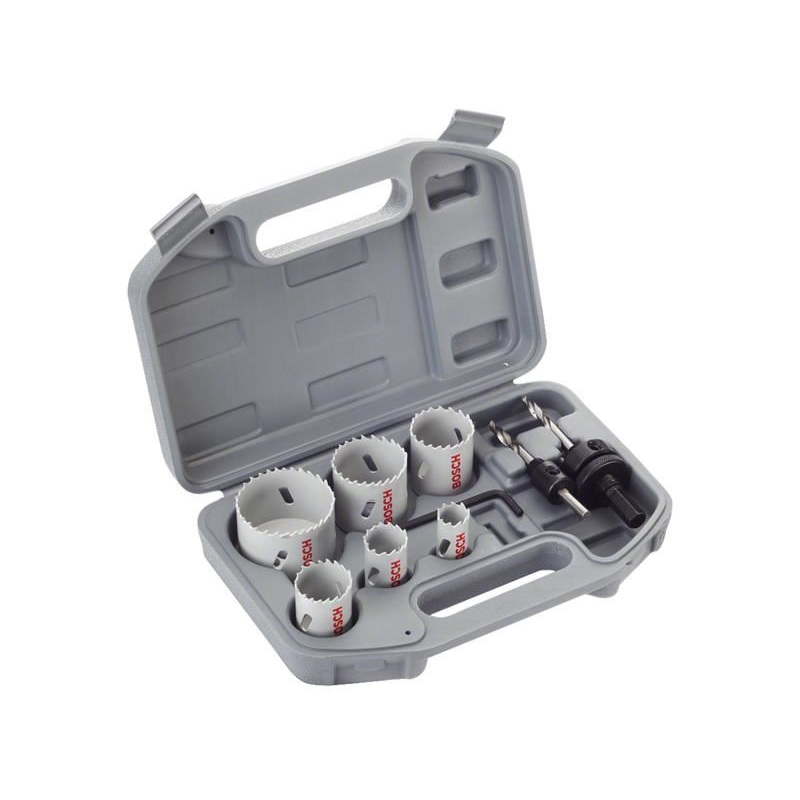 Bosch Powertool Accessories Electrician's HSS Bi-metal Holesaw Set, 9 Piece