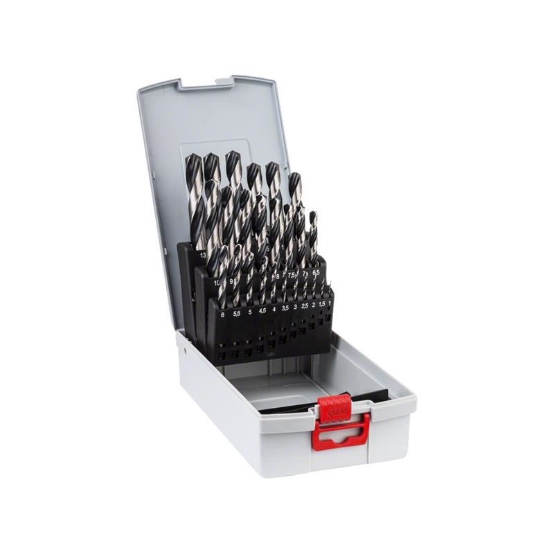 Bosch Powertool Accessories HSS Twist PointTeQ Drill Bit ProBox Set, 25 Piece