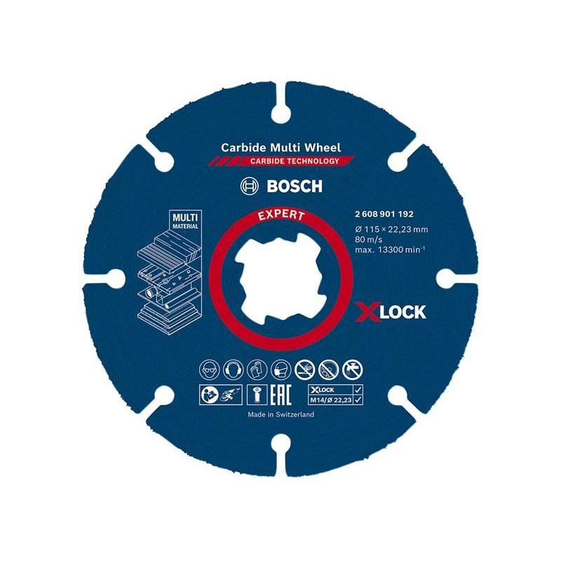 Bosch Powertool Accessories EXPERT Carbide Multi Wheel Cutting Disc 115 x 22.23mm