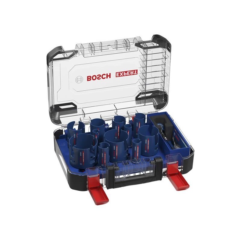 Bosch Powertool Accessories EXPERT Multi Material PC Plus Hole Saw Set, 15 Piece