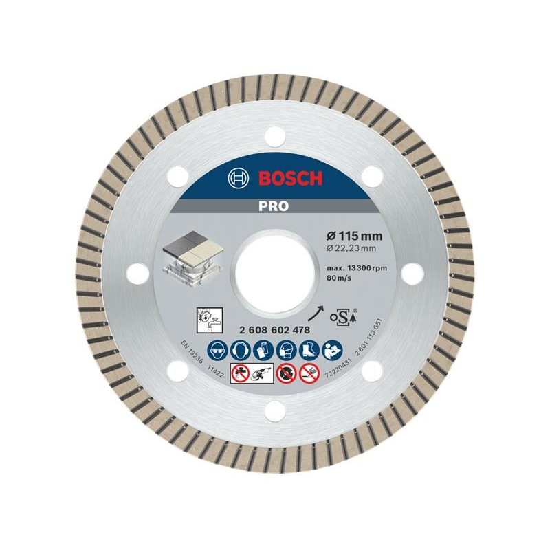Bosch Powertool Accessories PRO Ceramic Diamond Cutting Disc 115 x 22.23mm
