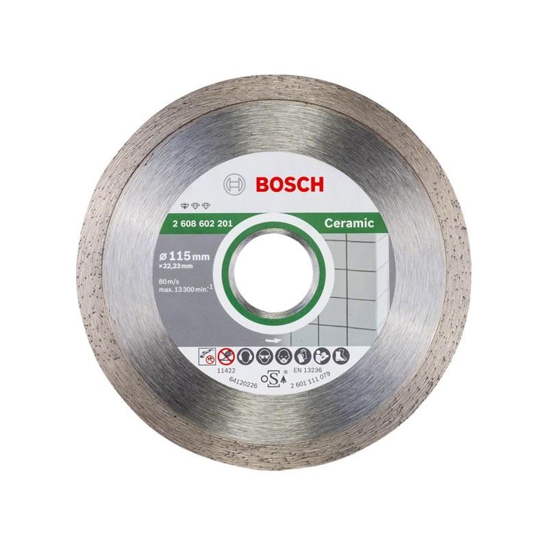 Bosch Powertool Accessories Standard for Ceramic Diamond Cutting Disc 115 x 22.23mm