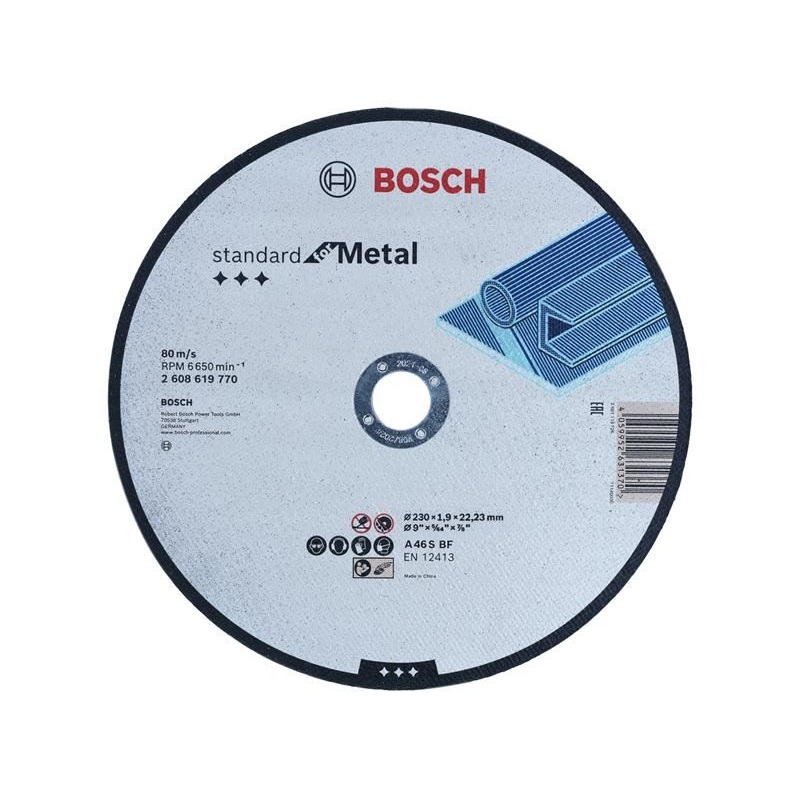 Bosch Powertool Accessories Std Metal Straight Cut Disc 230Mm