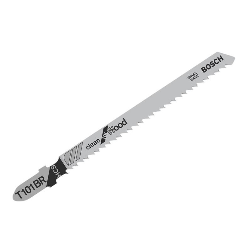 Bosch Powertool Accessories T 101 BR Clean for Wood Jigsaw Blades 100mm Pack of 5