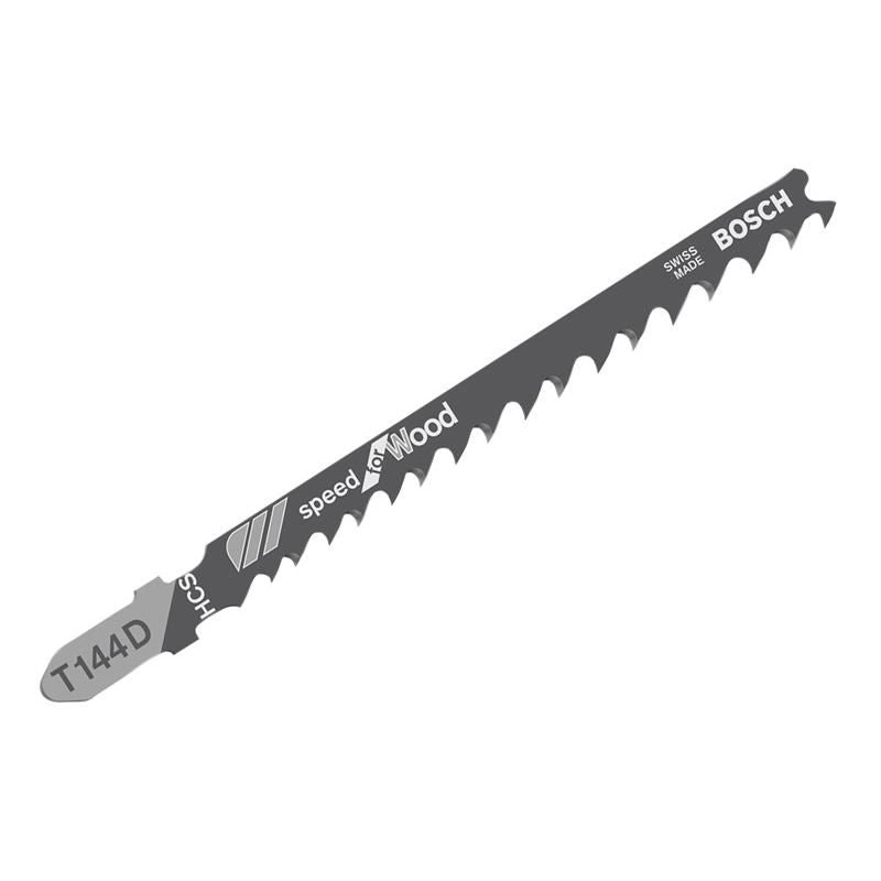Bosch Powertool Accessories T 144 D Speed for Wood Jigsaw Blade 100mm Pack of 5