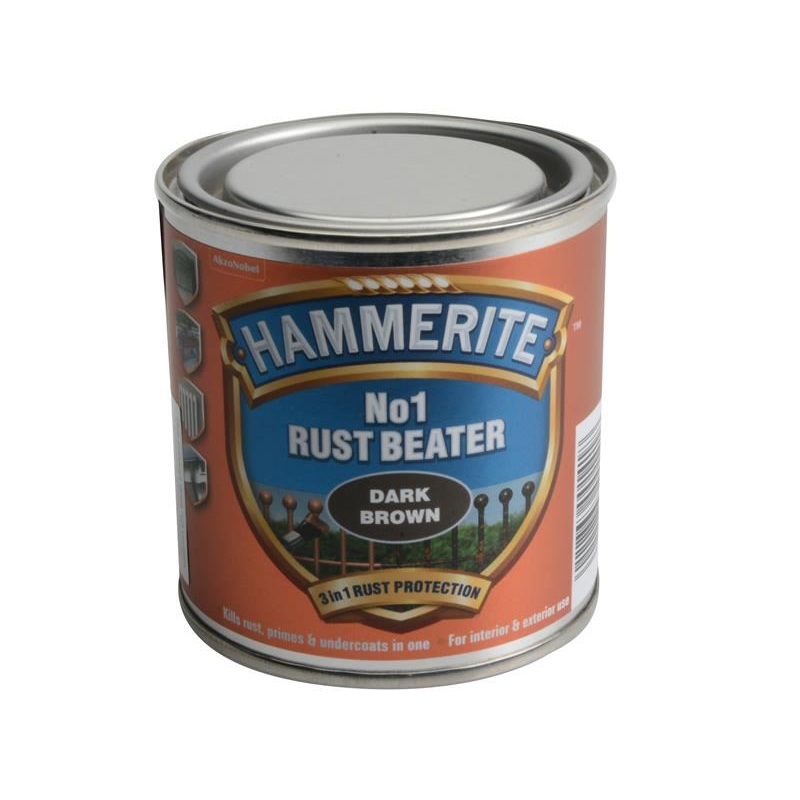 Hammerite No.1 Rust Beater Paint Dark Brown 250ml
