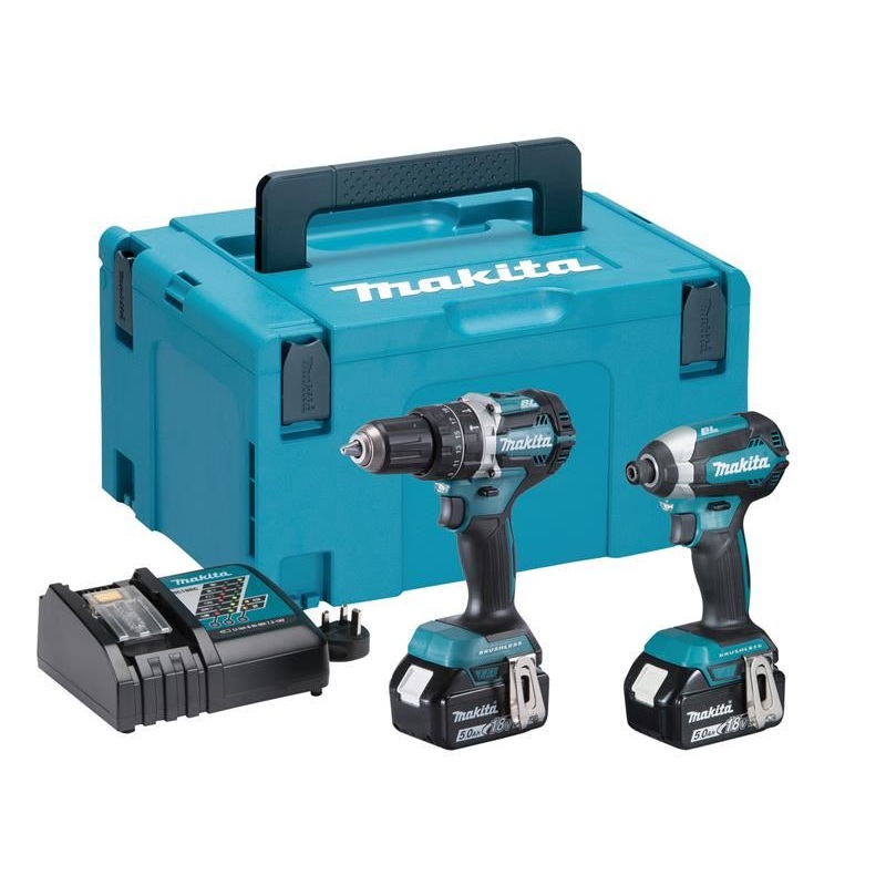 Makita DLX2180TJ Brushless Twin Pack 18V 2 x 5.0Ah Li-ion