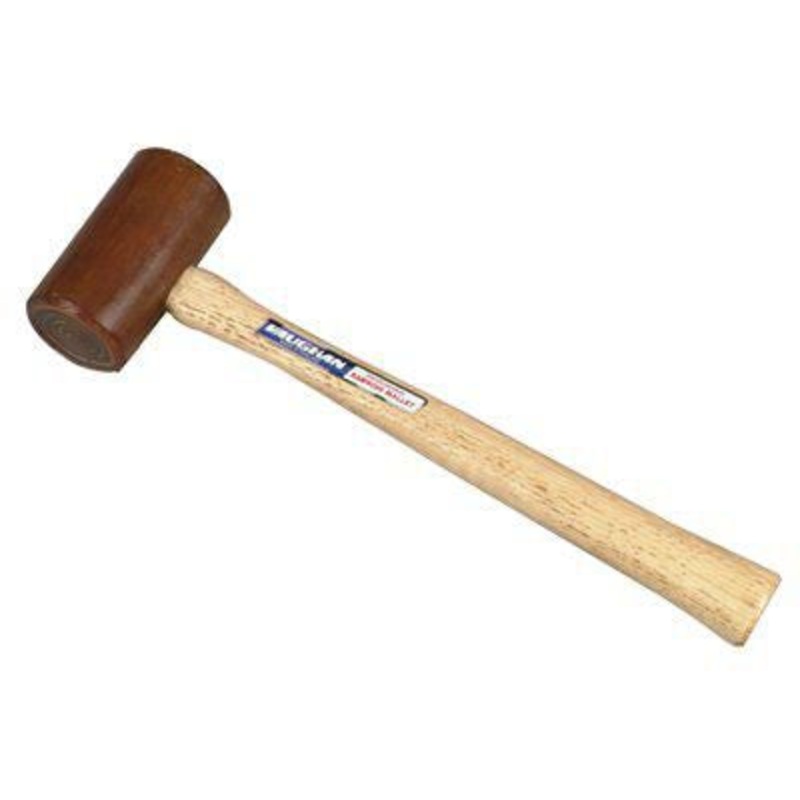 1 1/2 lb Rawhide Mallet, 13 1/2 Overall Length