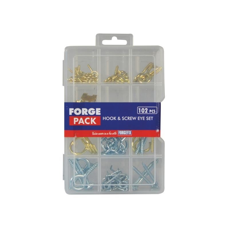 ForgeFix Hook & Screw Eye ForgePack Kit, 102 Piece