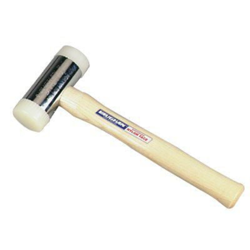 1 1/2 lb Nylon Face Hammer, 11 1/4 Overall Length