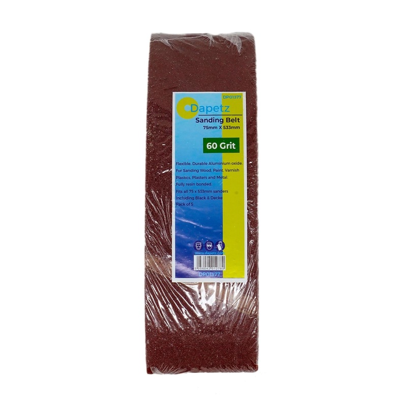 High-Quality Sanding Belts 60 Grit - Sanders 75 x 533mm By Dapetz