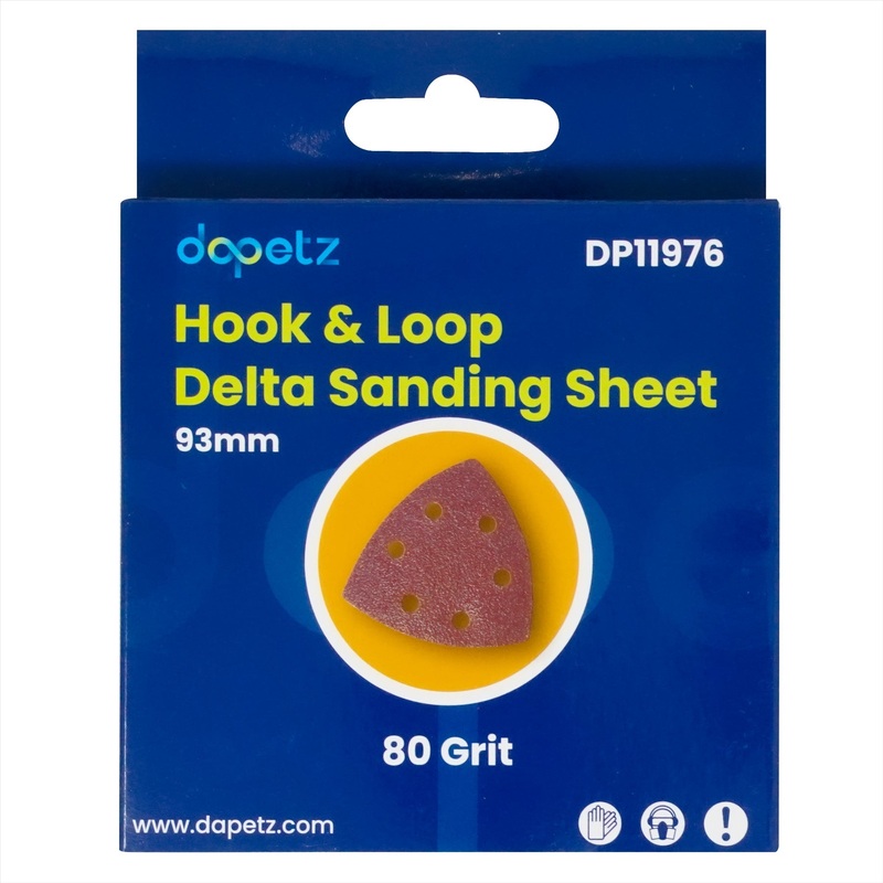 Mouse Sanding Sheets 80 Grit | Palm Sander Pads Sandpaper for Black & Decker (Pack of 5) By Dapetz